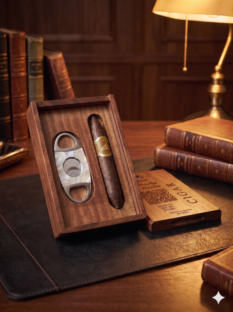 Premium Glass-Top Cigar Humidor